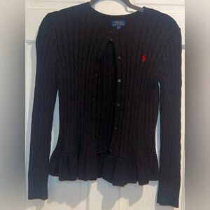 Ralph Lauren Girls Peplum Cardigan - Size XL(16)